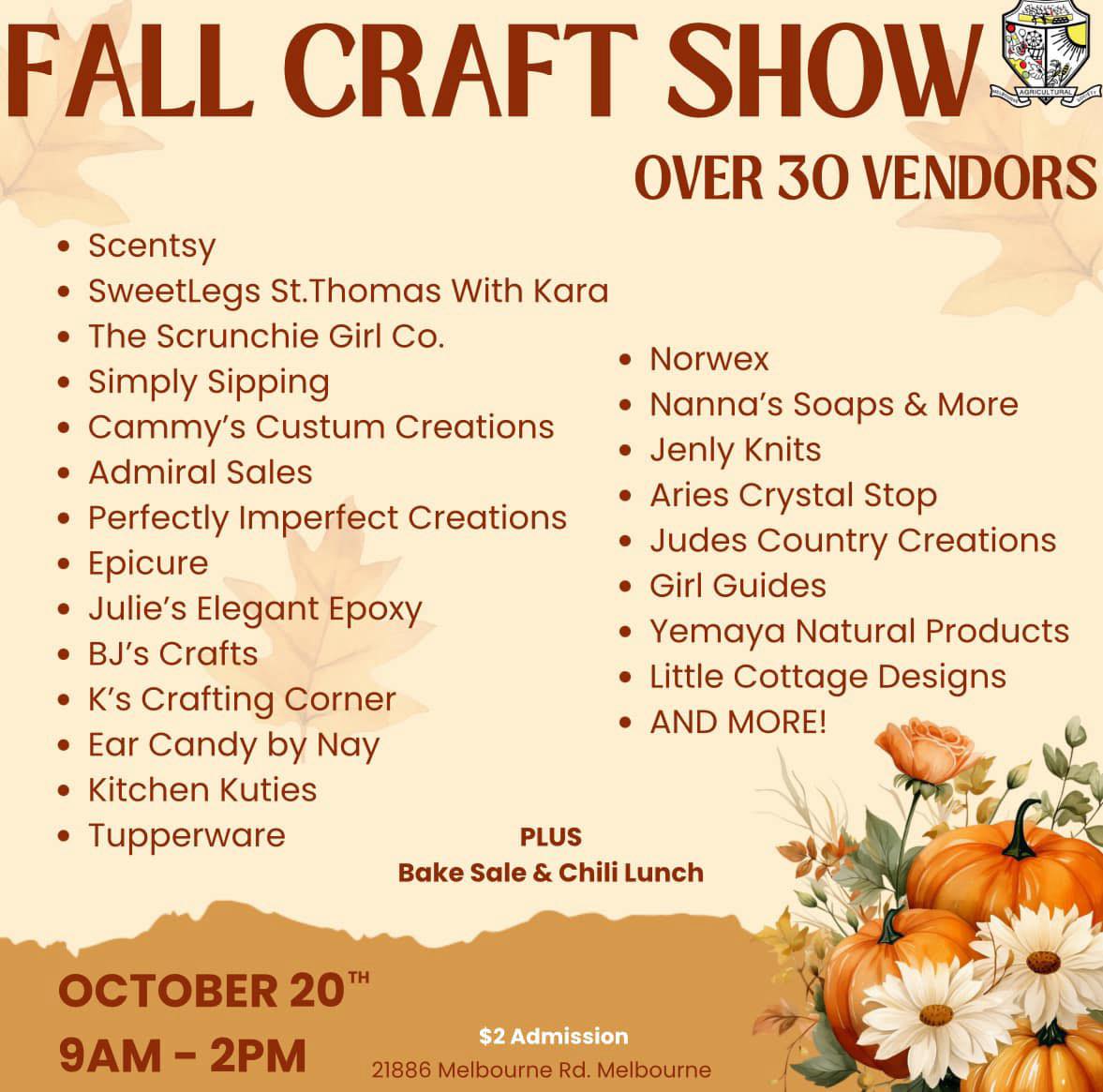 CRAFT SHOW VENDOR LIST 2024